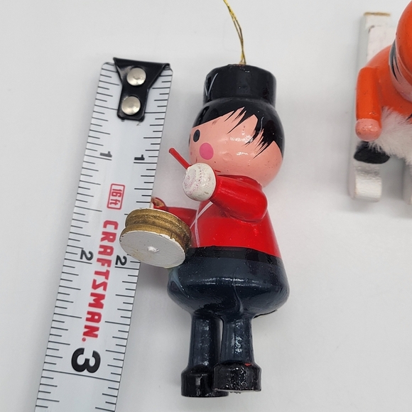 Lot of 4 Christmas Vintage Wood Figurines Made in Taiwan Colorful - Picture 11 of 12